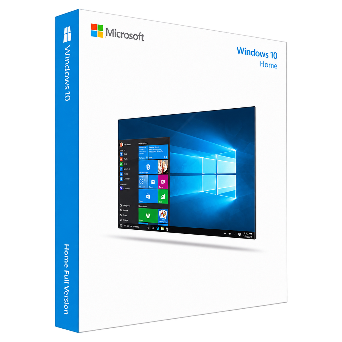 Microsoft Windows 10 Home OEM licence for 1 PC — product image 1