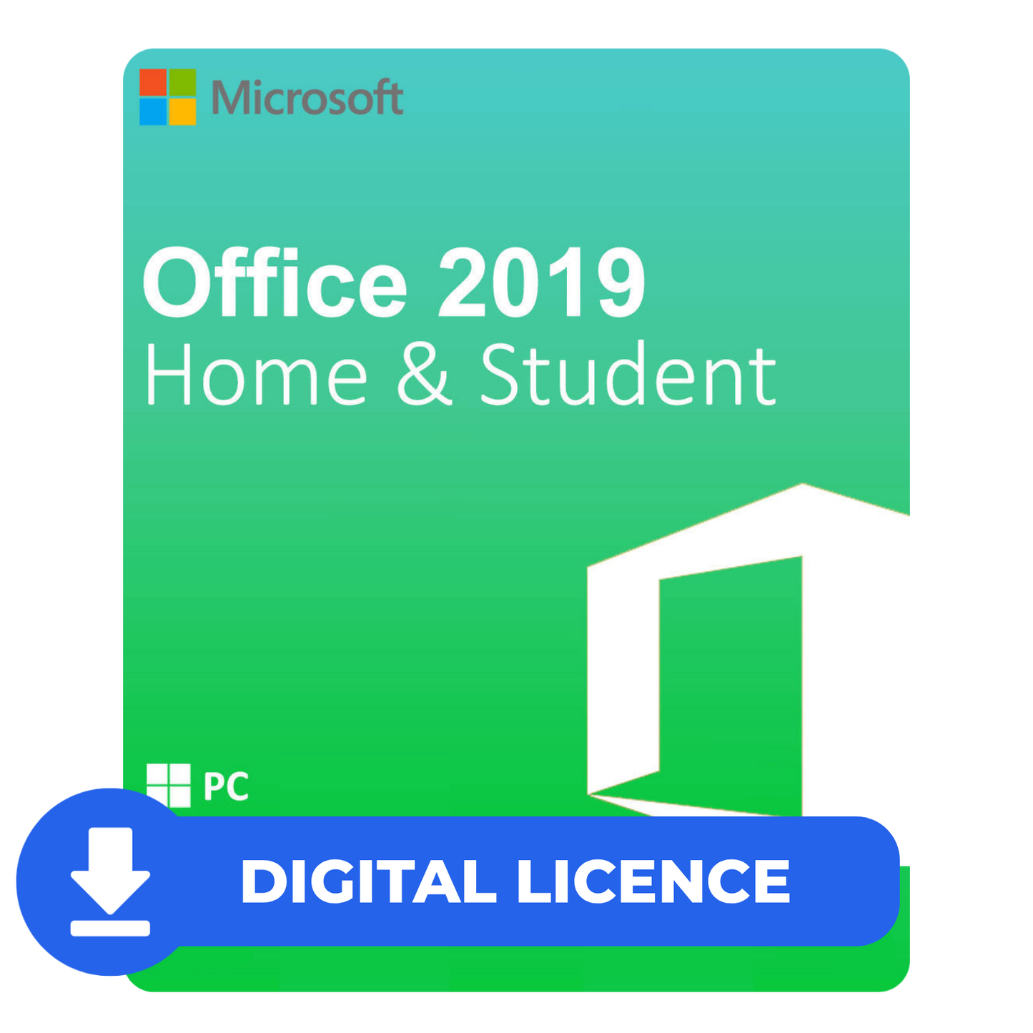 Microsoft Office Home & Student 2019  1 - PC ONLY - BIND License product key