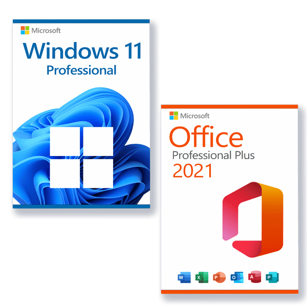 Microsoft Office 2021 Professional+ Microsoft Windows 11 Professional license for 3 devices