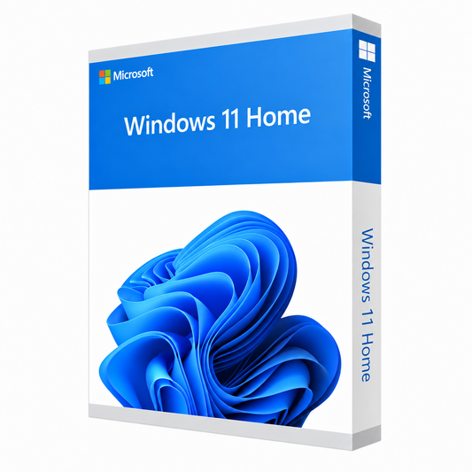 Microsoft Windows 11 Home — Retail Licence — 1 PC — product illustration