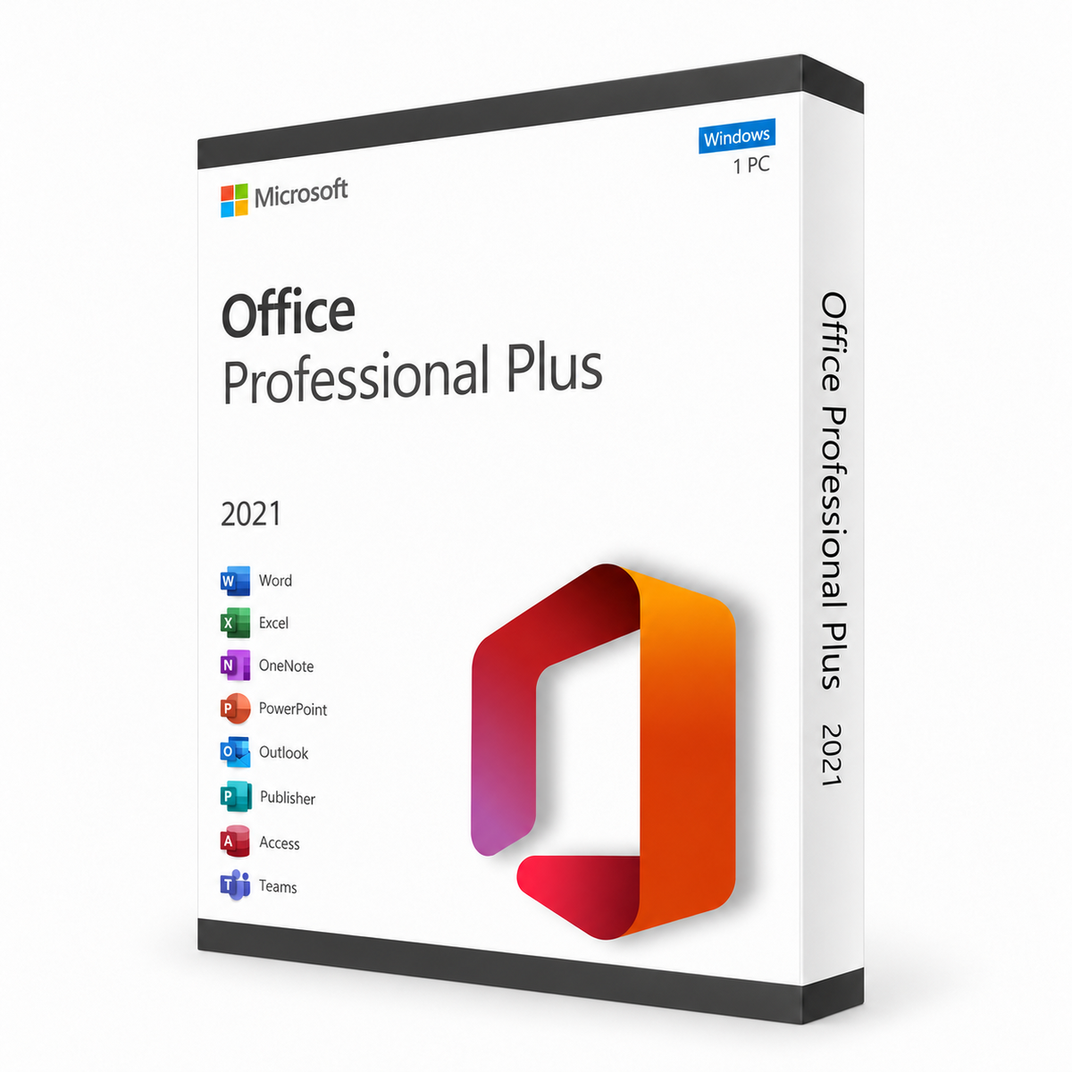 Microsoft Office Professional Plus 2021 — Windows PC — Digital Licence — product illustration