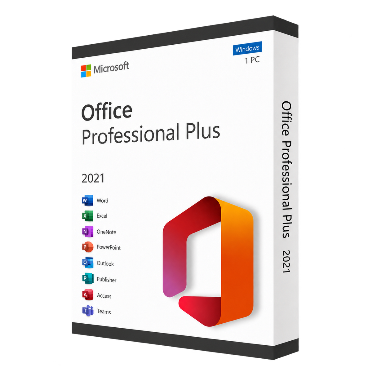 Microsoft Office Professional Plus 2021 — Windows PC — Digital Licence — product illustration
