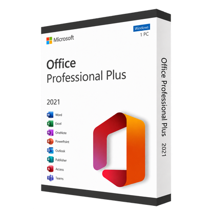 Microsoft Office Professional Plus 2021 — Windows PC — Digital Licence — product illustration