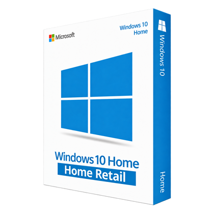 Microsoft Windows 10 Home — Retail Licence — 1 PC — product illustration