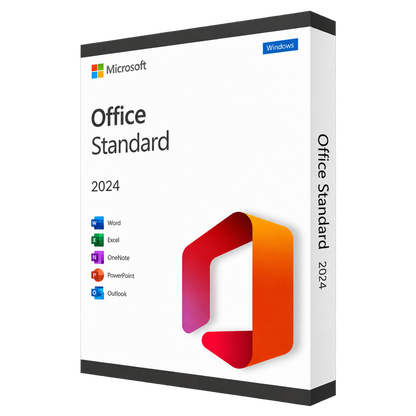Microsoft Office Standard 2024 — Windows PC — Digital Licence — product illustration