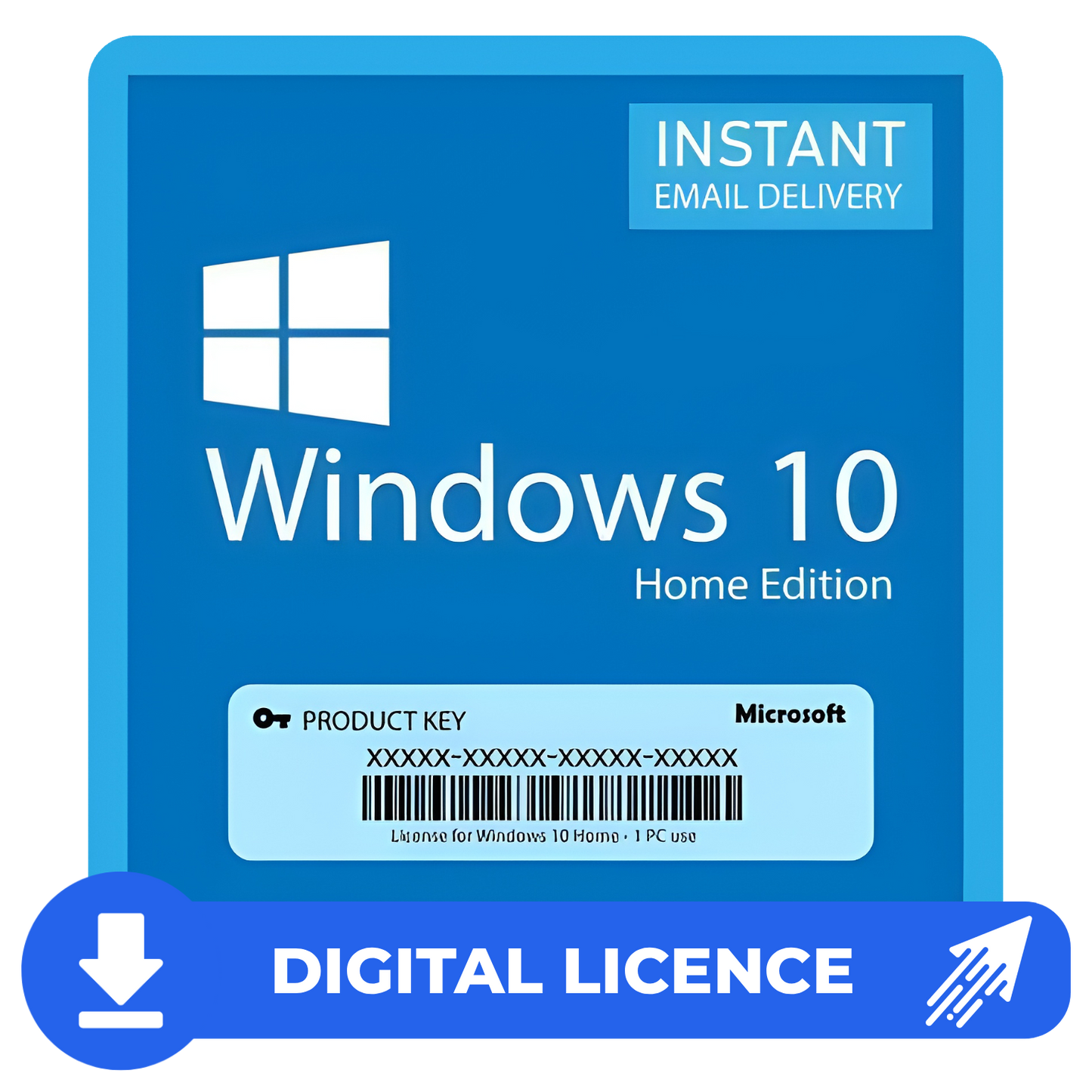 Windows 10 Home Product Key 32/64 Bit (Retail Version) Digital license key Instant cdkey
